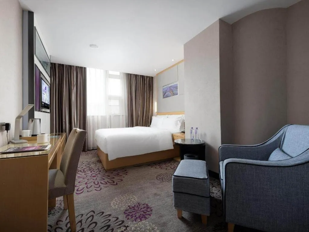 Bed in Lavande Hotel Guangzhou Shangxiajiu Pedestrian Street Hualin Temple Metro Station
