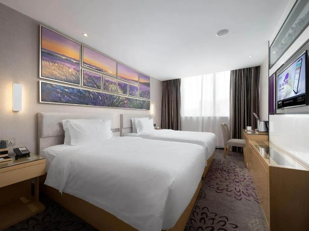 Bed in Lavande Hotel Guangzhou Shangxiajiu Pedestrian Street Hualin Temple Metro Station