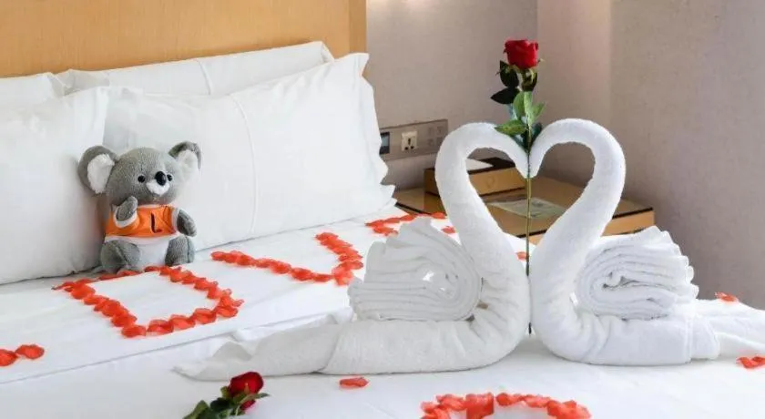 Bed in Lavande Hotel Guangzhou Shangxiajiu Pedestrian Street Hualin Temple Metro Station