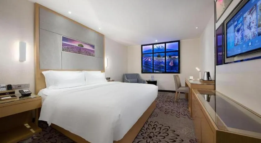 Bed in Lavande Hotel Guangzhou Shangxiajiu Pedestrian Street Hualin Temple Metro Station