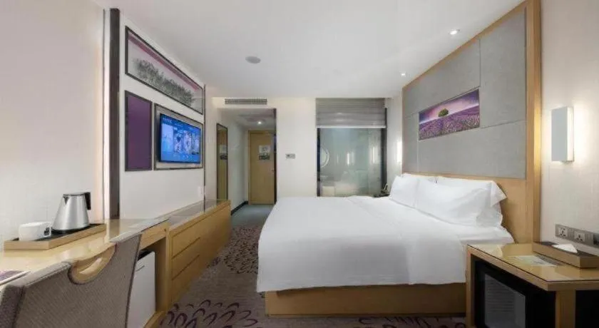 Bed in Lavande Hotel Guangzhou Shangxiajiu Pedestrian Street Hualin Temple Metro Station