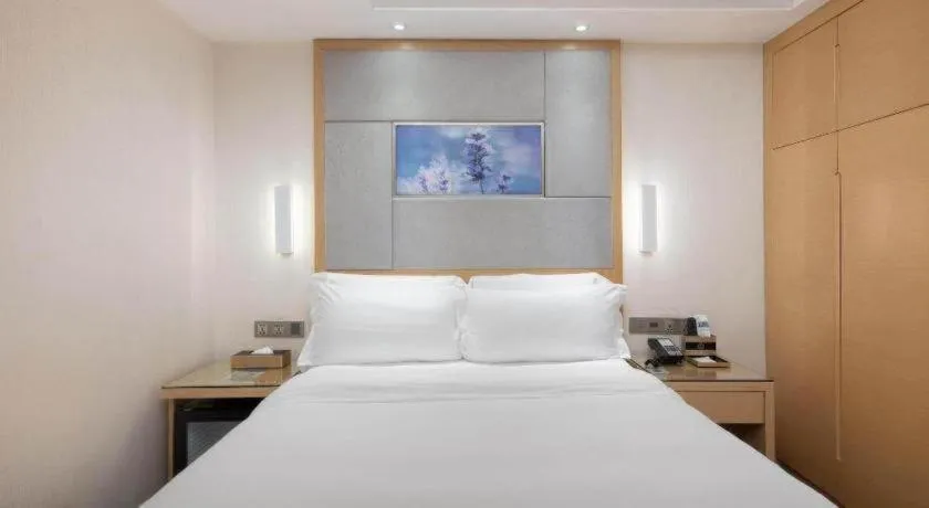 Bed in Lavande Hotel Guangzhou Shangxiajiu Pedestrian Street Hualin Temple Metro Station