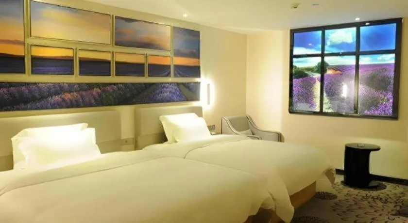 Bed in Lavande Hotel Guangzhou Shangxiajiu Pedestrian Street Hualin Temple Metro Station