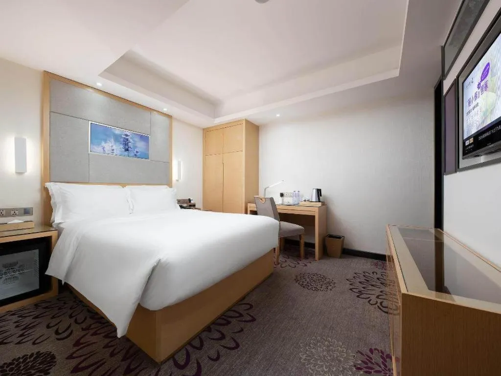 Bed in Lavande Hotel Guangzhou Shangxiajiu Pedestrian Street Hualin Temple Metro Station