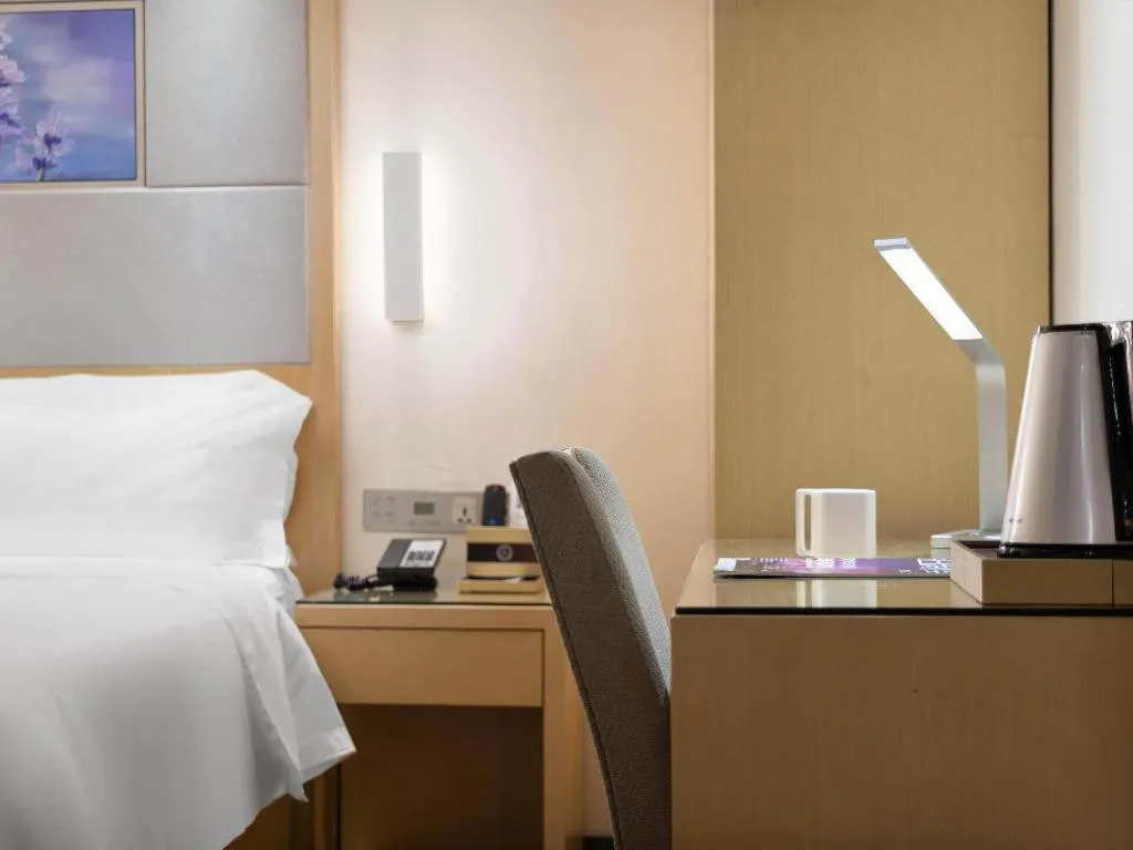 Bed in Lavande Hotel Guangzhou Shangxiajiu Pedestrian Street Hualin Temple Metro Station