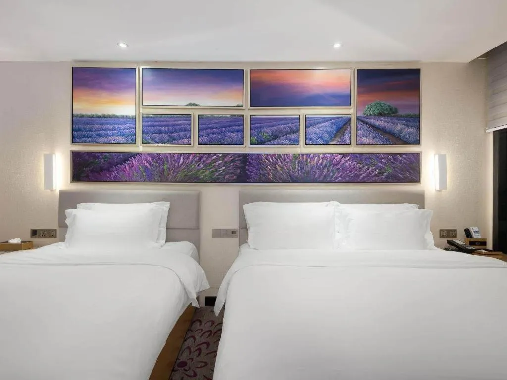 Bed in Lavande Hotel Guangzhou Shangxiajiu Pedestrian Street Hualin Temple Metro Station