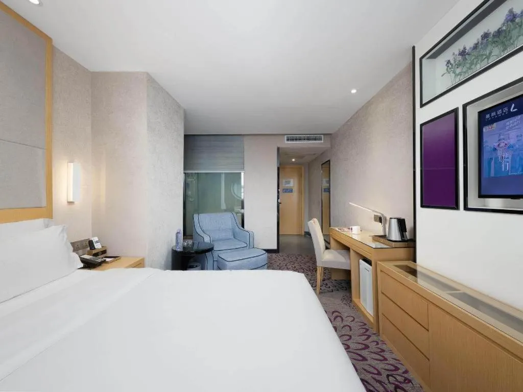Bed in Lavande Hotel Guangzhou Shangxiajiu Pedestrian Street Hualin Temple Metro Station