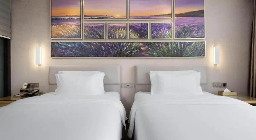 Bed in Lavande Hotel Guangzhou Shangxiajiu Pedestrian Street Hualin Temple Metro Station