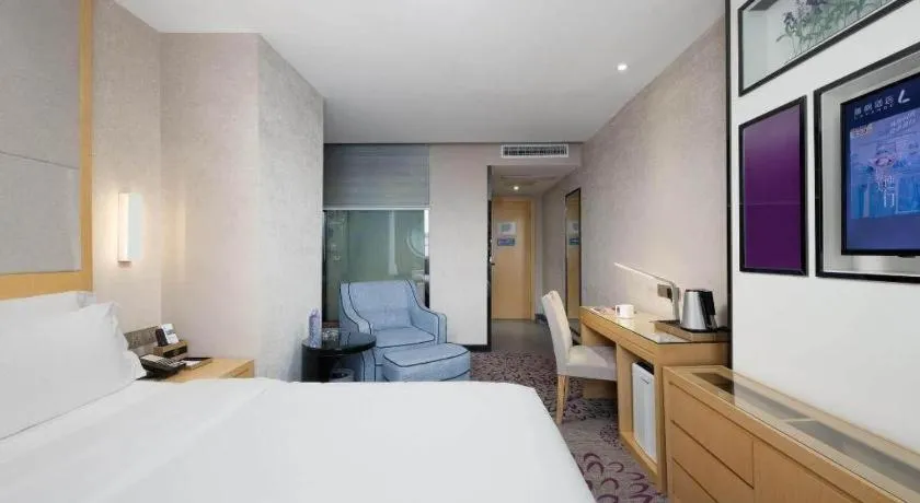 Bed in Lavande Hotel Guangzhou Shangxiajiu Pedestrian Street Hualin Temple Metro Station
