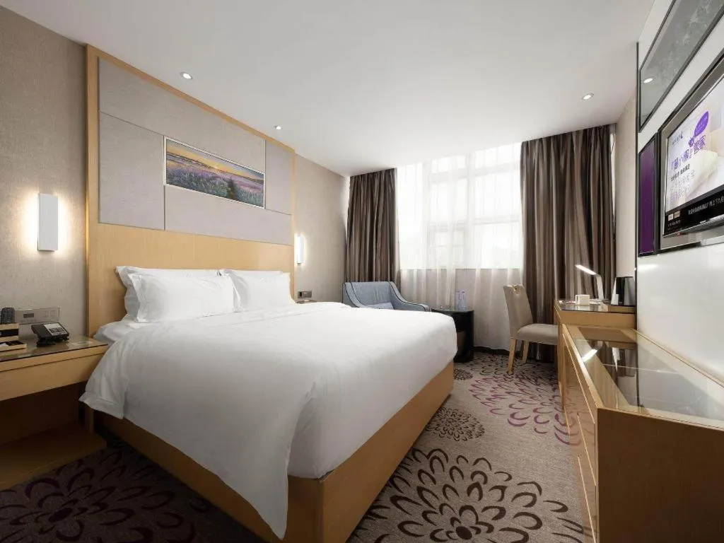 Bed in Lavande Hotel Guangzhou Shangxiajiu Pedestrian Street Hualin Temple Metro Station