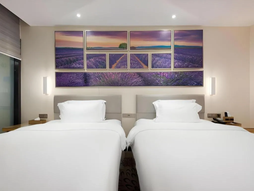 Bed in Lavande Hotel Guangzhou Shangxiajiu Pedestrian Street Hualin Temple Metro Station