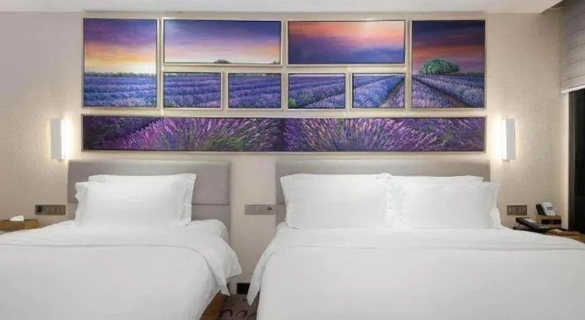 Bed in Lavande Hotel Guangzhou Shangxiajiu Pedestrian Street Hualin Temple Metro Station