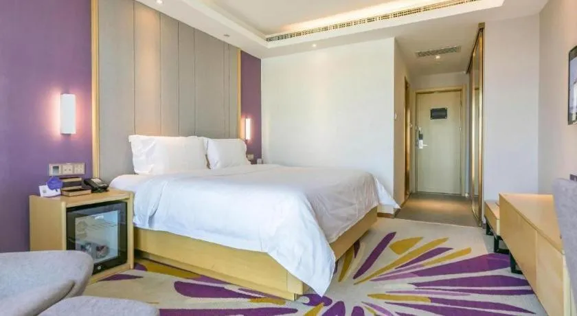 Bed in Lavande Hotel Beijing Olympic Village bird nest