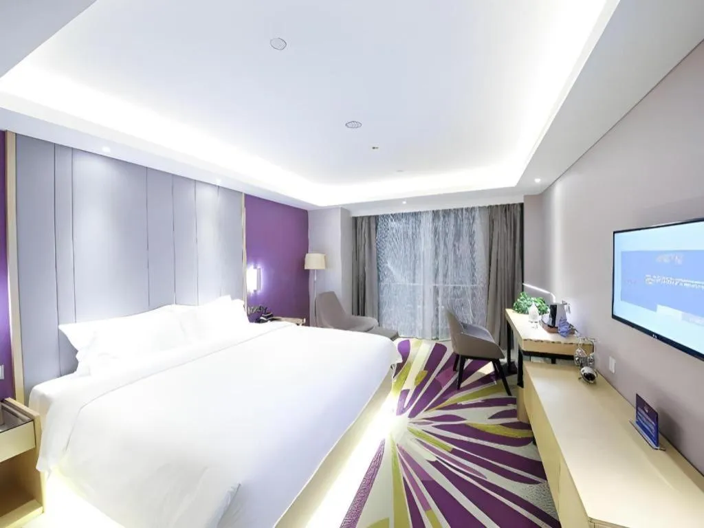 Bed in Lavande Hotel Beijing Olympic Village bird nest