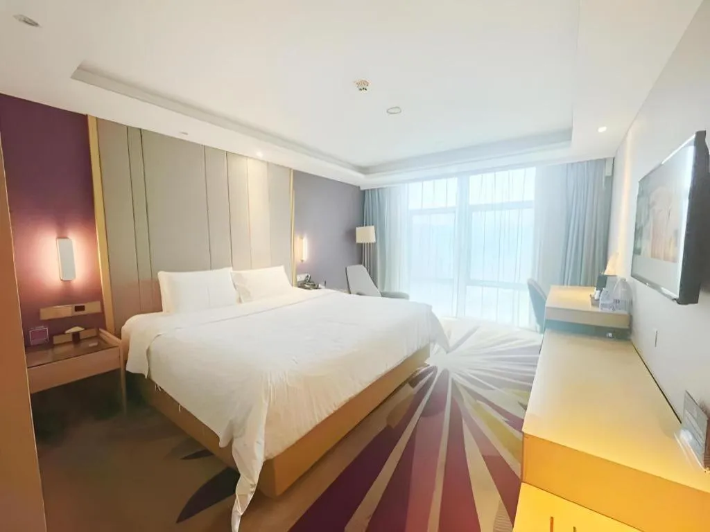 Bed in Lavande Hotel Beijing Olympic Village bird nest