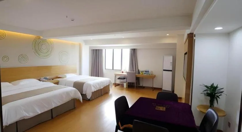 Bed in GreenTree Inn Xuancheng Jingxian Wannan First Street Express Hotel