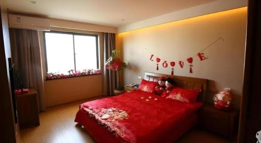 Bed in GreenTree Inn Xuancheng Jingxian Wannan First Street Express Hotel