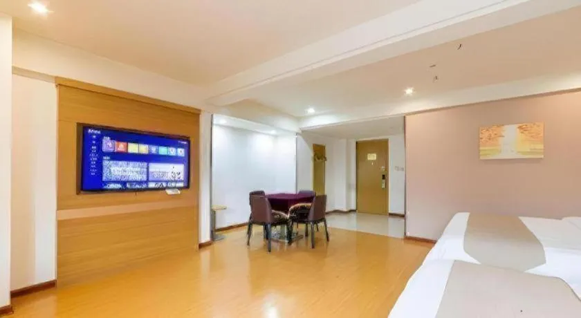 Bed in GreenTree Inn Xuancheng Jingxian Wannan First Street Express Hotel