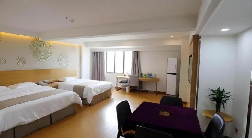 Bed in GreenTree Inn Xuancheng Jingxian Wannan First Street Express Hotel