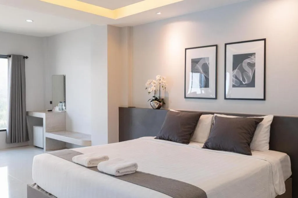 Bed in C2U Hotel Uthai Thani