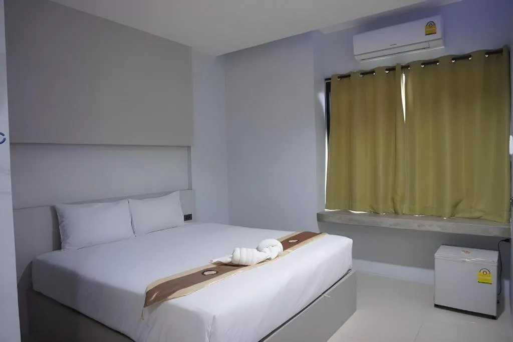 Bed in C2U Hotel Uthai Thani