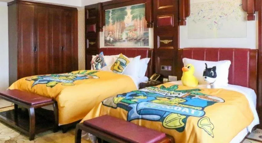 Bed in Wanjiale International Hotel