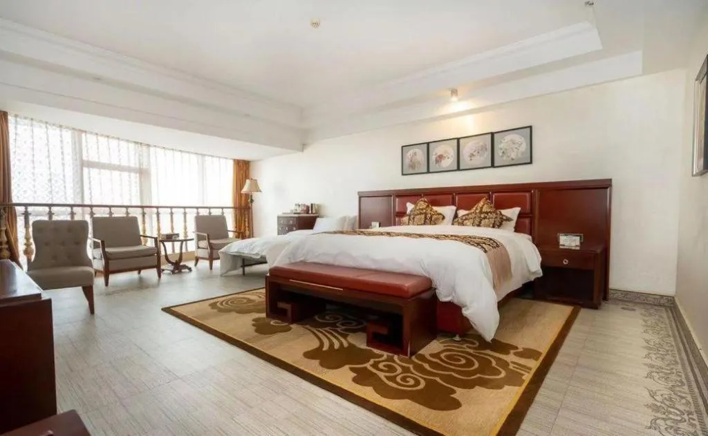 Bed in Wanjiale International Hotel
