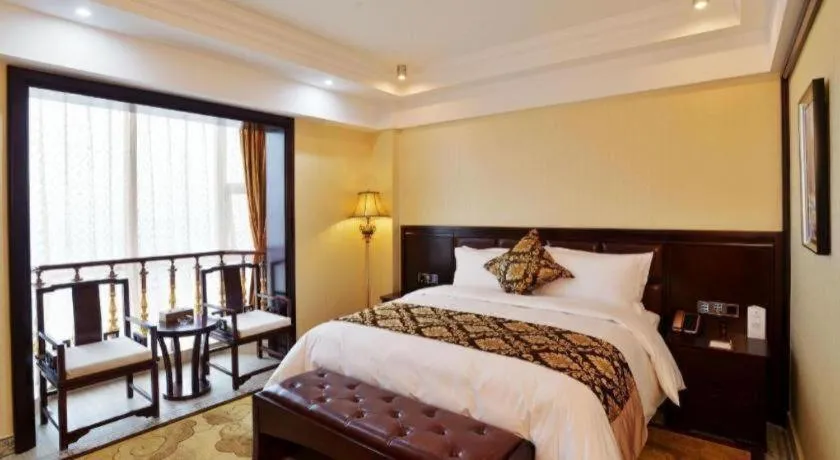 Bed in Wanjiale International Hotel