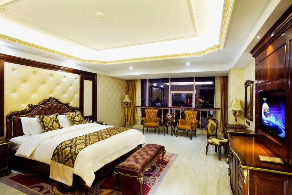 Bed in Wanjiale International Hotel