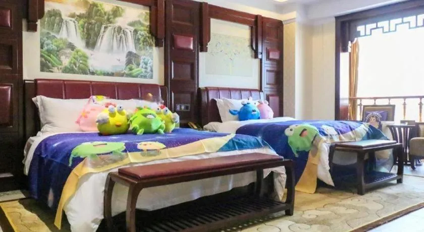 Bed in Wanjiale International Hotel