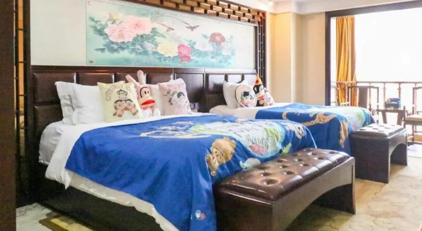 Bed in Wanjiale International Hotel