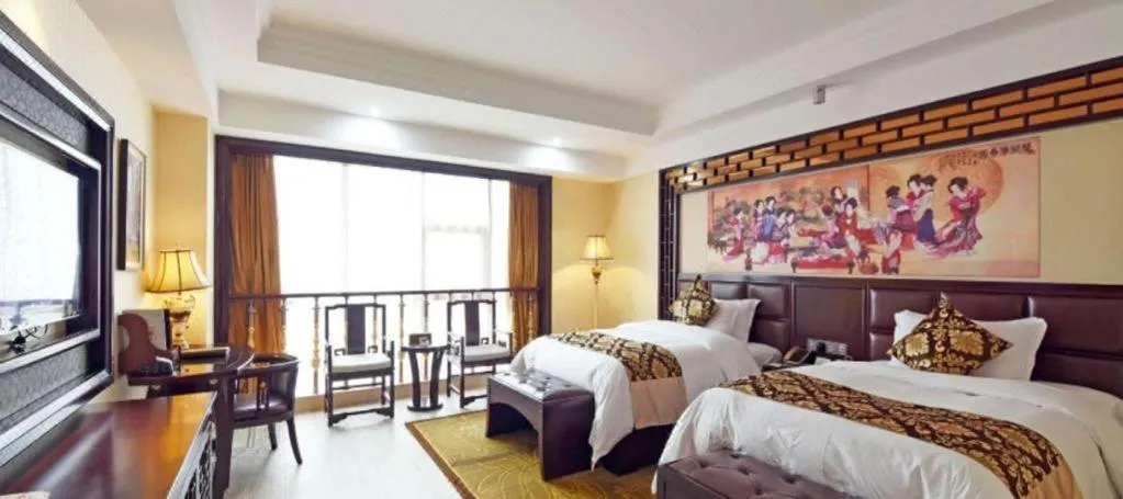 Bed in Wanjiale International Hotel