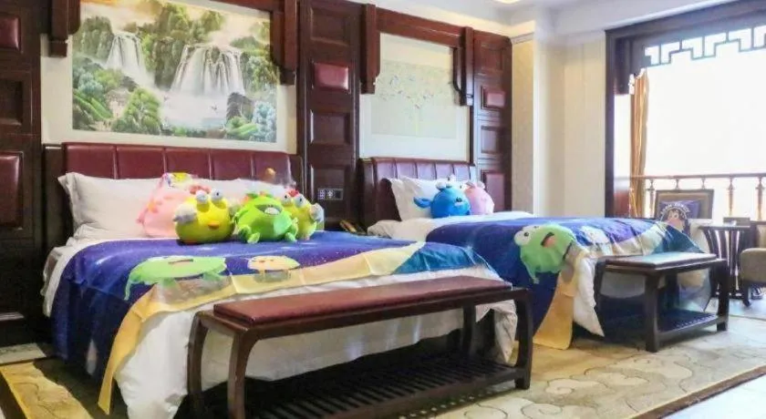 Bed in Wanjiale International Hotel