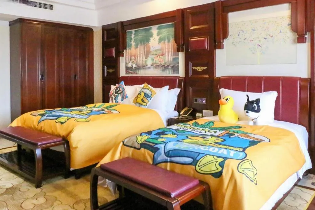 Bed in Wanjiale International Hotel