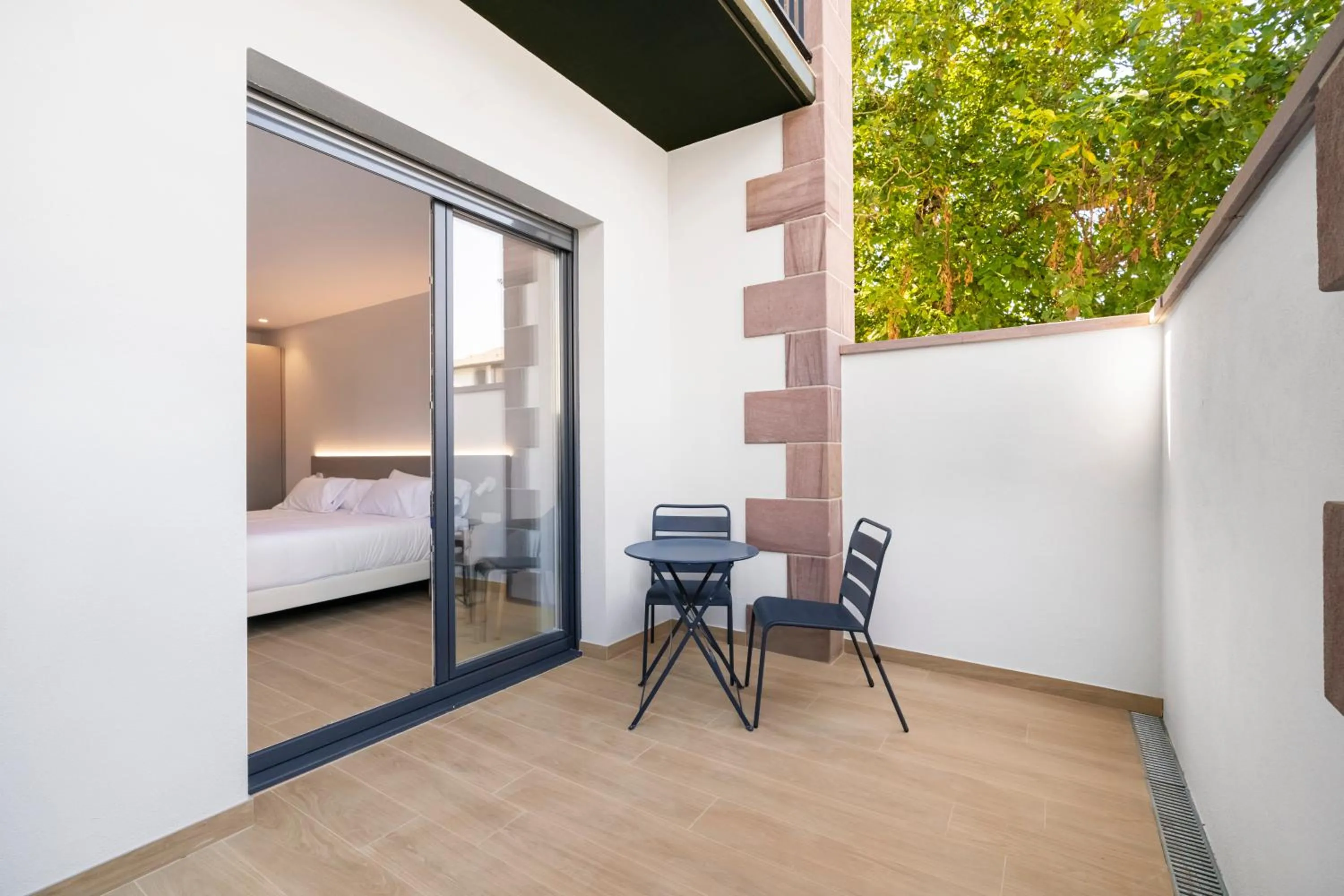 Bed in Hotel Trinkete