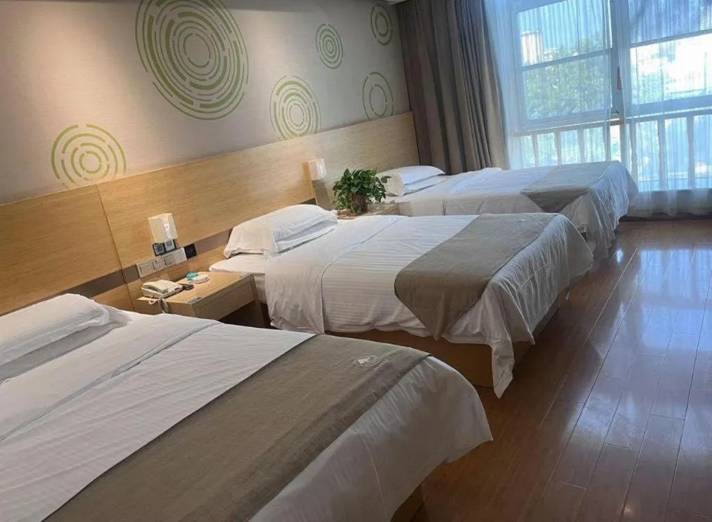 Bed in GreenTree Inn Heze Danxian Shangmaocheng Business Branch