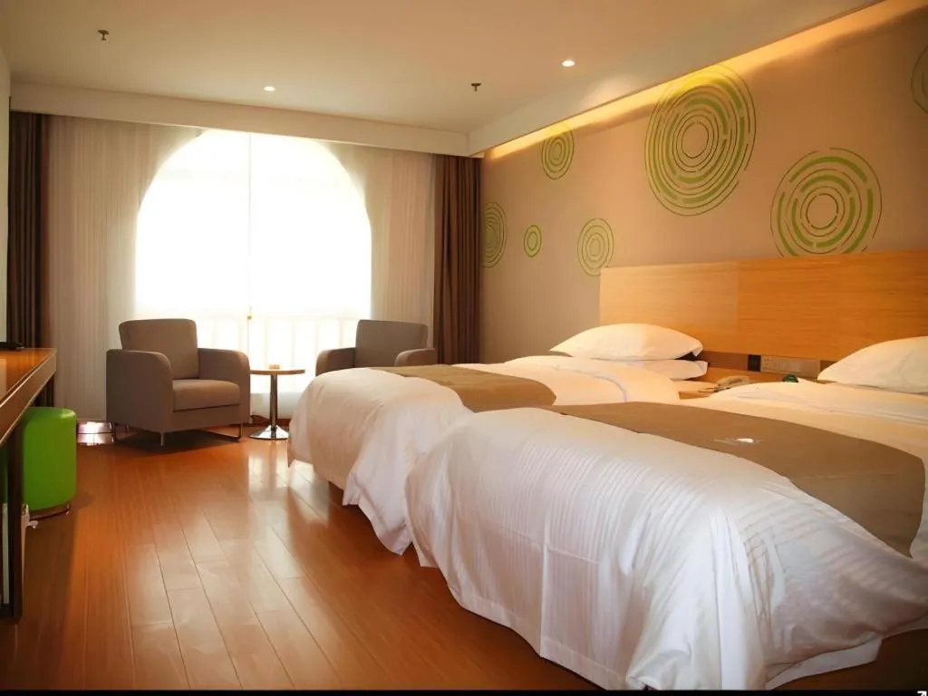 Bed in GreenTree Inn Heze Danxian Shangmaocheng Business Branch