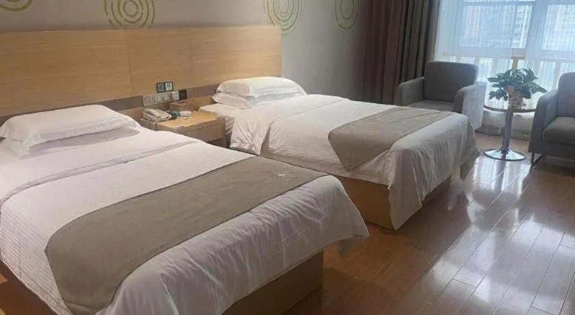 Bed in GreenTree Inn Heze Danxian Shangmaocheng Business Branch