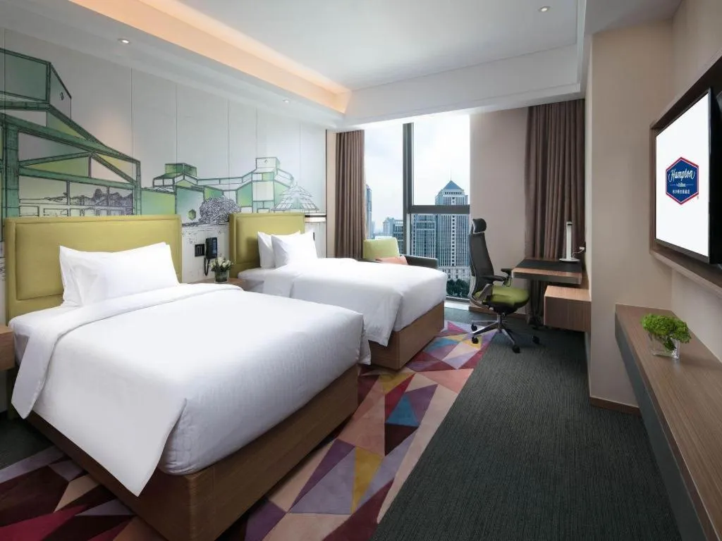 Bed in Hampton by Hilton Suzhou XiangCheng