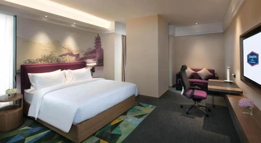 Bed in Hampton by Hilton Suzhou XiangCheng