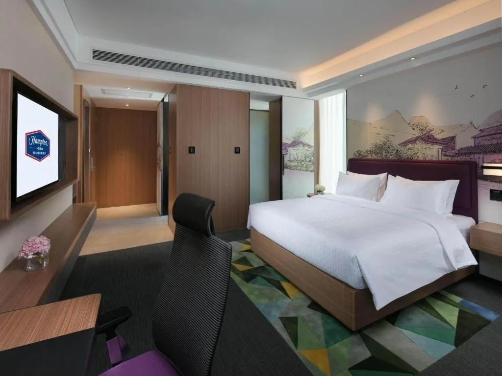 Bed in Hampton by Hilton Suzhou XiangCheng