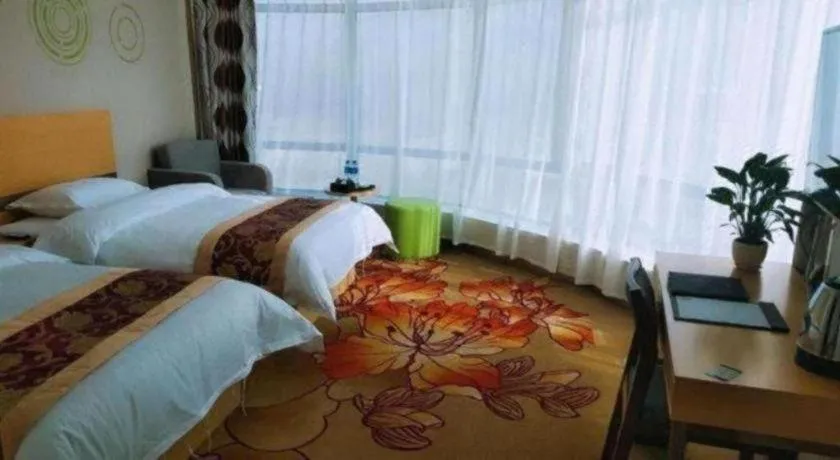 Bed in GreenTree Inn Linxia Niujinhe Avenue Express Hotel