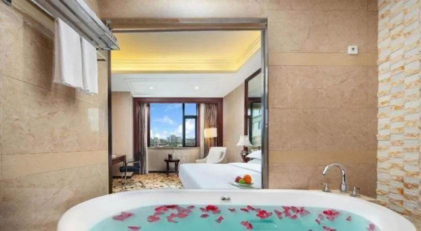 Bed in Taishun Xiangzhou New Century Hotel