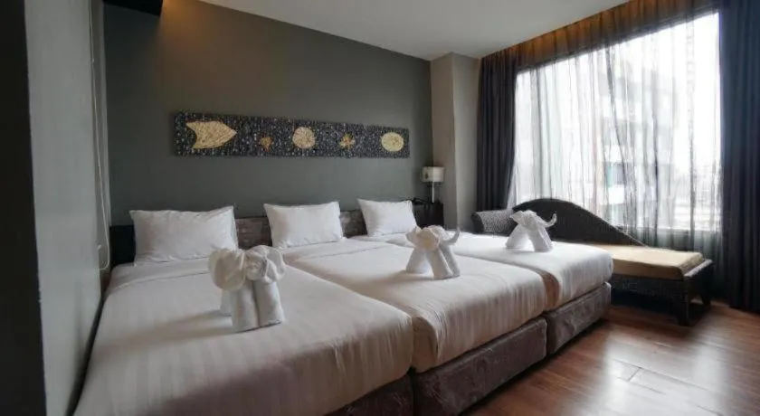 Bed in The Bangkok Venice Suite