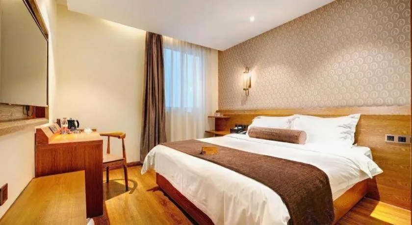 Bed in James Joyce Coffetel Qufu Tourist Center Gulou Street Sankong Scenic Spot