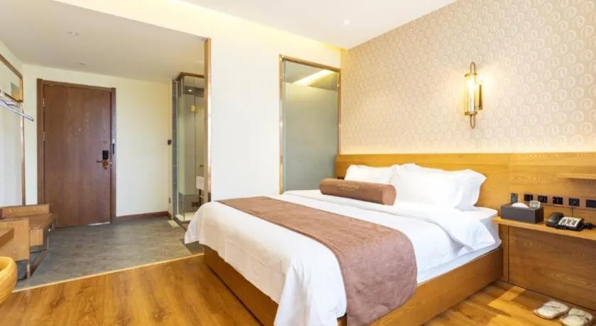 Bed in James Joyce Coffetel Qufu Tourist Center Gulou Street Sankong Scenic Spot