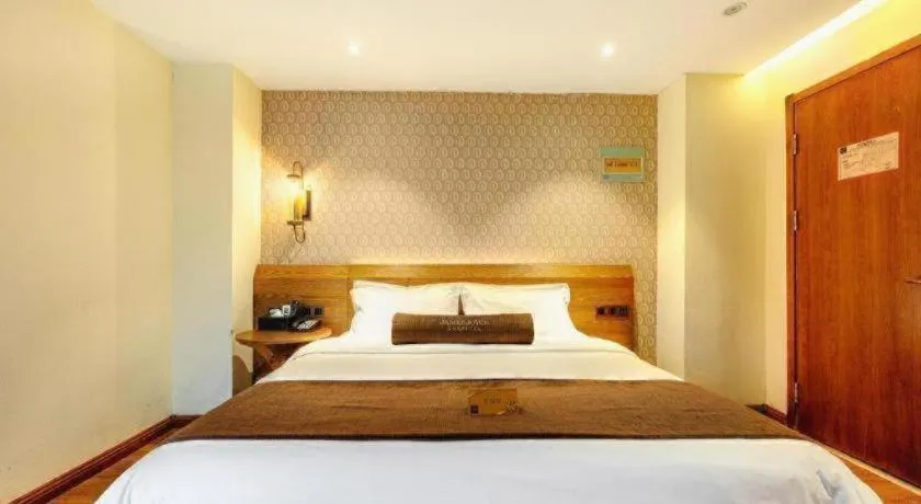 Bed in James Joyce Coffetel Qufu Tourist Center Gulou Street Sankong Scenic Spot