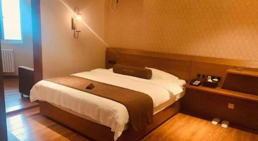 Bed in James Joyce Coffetel Qufu Tourist Center Gulou Street Sankong Scenic Spot