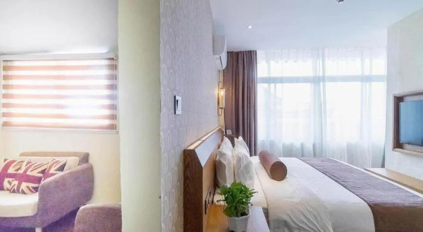 Bed in James Joyce Coffetel Qufu Tourist Center Gulou Street Sankong Scenic Spot