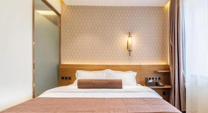 Bed in James Joyce Coffetel Qufu Tourist Center Gulou Street Sankong Scenic Spot